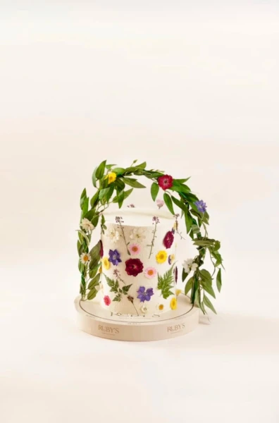 كيكة حديقة الورد